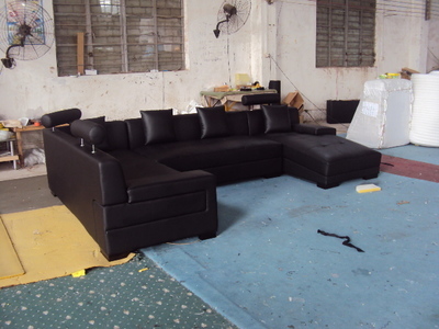 韩式真皮沙发 新颖设计，库存充足，佛山市顺德区鲁粤办公家具厂专业供应